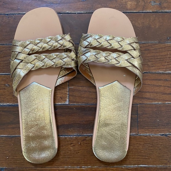 GOLD ZARA SANDALS